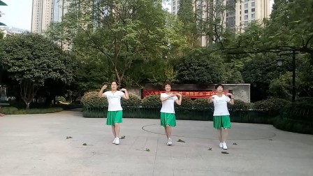 橄榄叶广场舞《网络一线牵》背面之正面下载