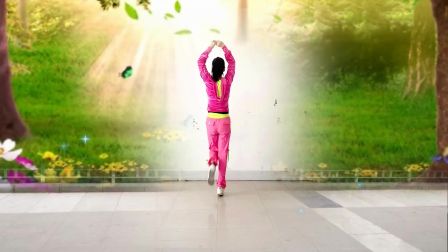 阿采广场舞原创初学广场舞《多情的山丹》背面演示下载