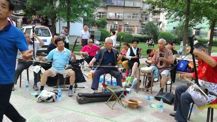郑州火车头曲剧戏迷乐团 登封老袁唱 团乐队伴奏高清