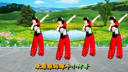 最新吕芳广场舞《茶山情歌》正背面加分解动作下载