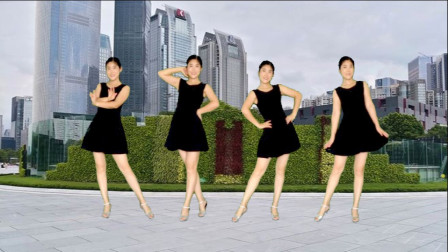 90后辣妈健身舞《漂洋过海来看你》恰恰风格