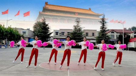 参加阿采广场舞比赛《中国范》花球表演飞魅姐妹晨练版下载
