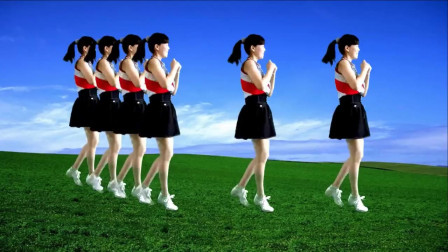 气质美女广场舞《迪斯科》舞步动感 舞点有