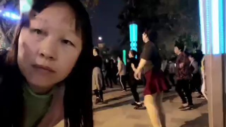 舞灵美娜子广场舞 《唱着情歌流着泪》夜舞