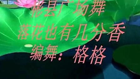 格格广场舞《落花还有几分香》节奏欢快动感简单又好看下载