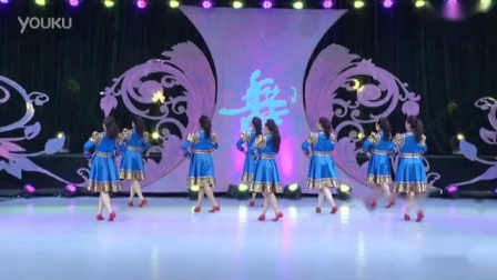 格格广场舞《盛开的马兰花》背面演示下载