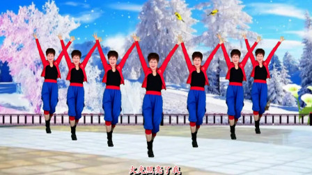 迪斯科节奏 广场舞《冬天里的一把火》甜美
