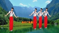 燕子广场舞教学《妹妹坐船头》喜庆秧歌舞
